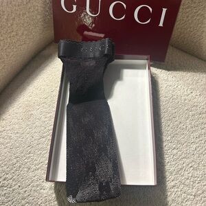 Gucci logo mesh stretch, ankle socks NWT